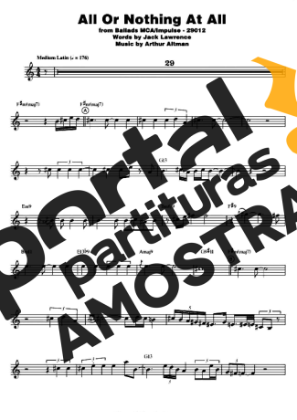 John Coltrane All Or Nothing At All - Teclado partitura para Teclado