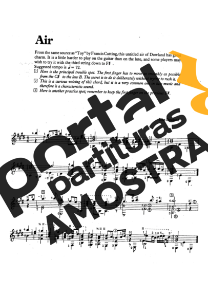 John Dowland  partitura para Violão