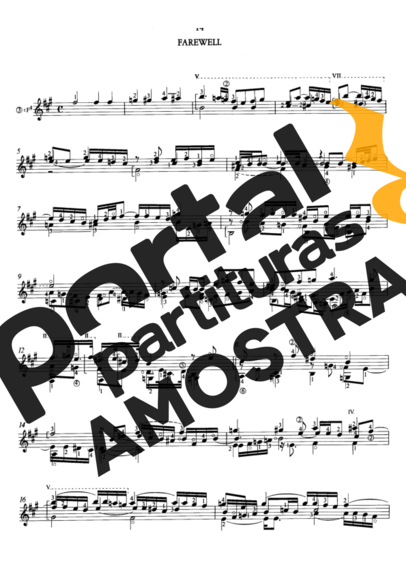 John Dowland Farewell partitura para Violão