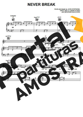 John Legend  partitura para Piano