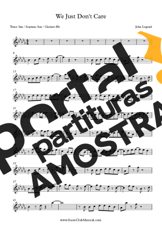 John Legend  partitura para Clarinete (Bb)