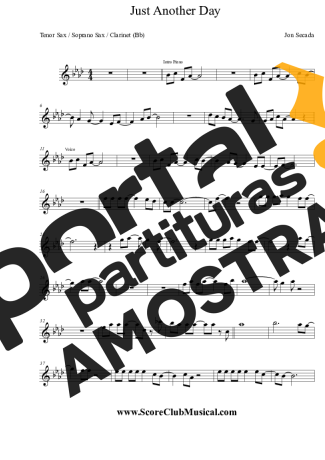 Jon Secada  partitura para Clarinete (Bb)