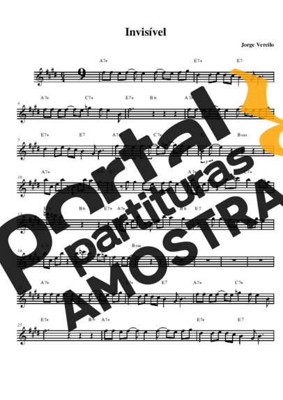 Jorge Vercillo  partitura para Saxofone Alto (Eb)