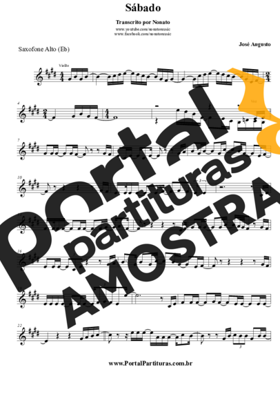 José Augusto  partitura para Saxofone Alto (Eb)