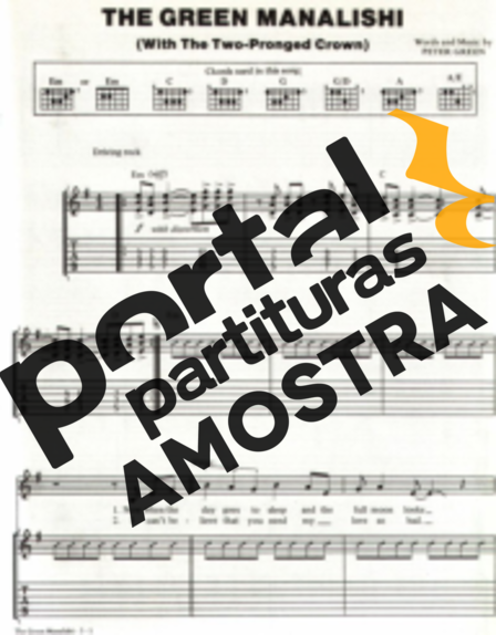 Judas Priest The Green Manalishi partitura para Guitarra