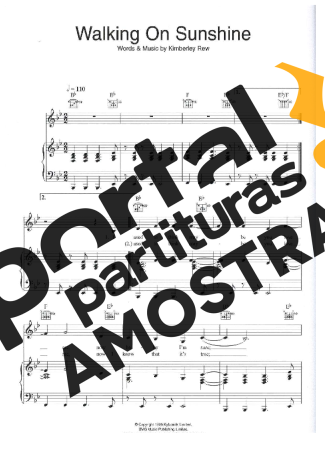 Katrina & The Waves Walking On Sunshine partitura para Piano