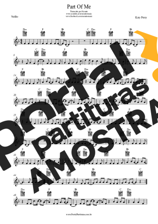 Katy Perry  partitura para Violão