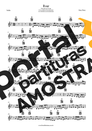 Katy Perry Roar partitura para Violão