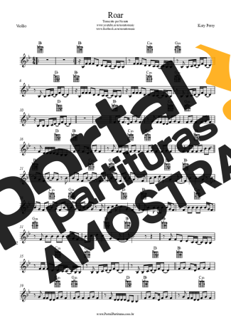 Katy Perry  partitura para Violão