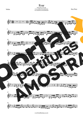 Katy Perry  partitura para Violino