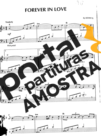 Kenny G Forever In Love partitura para Piano