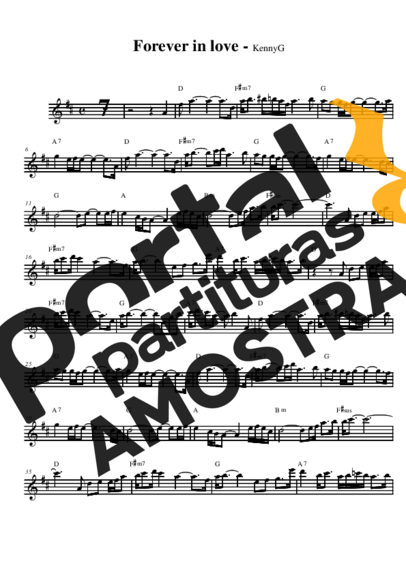 Kenny G  partitura para Saxofone Alto (Eb)