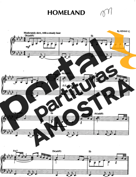 Kenny G  partitura para Piano