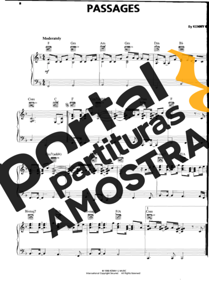 Kenny G  partitura para Piano