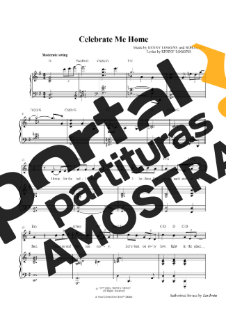 Kenny Loggins Celebrate Me Home partitura para Piano