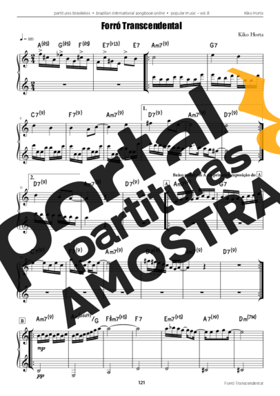 Kiko Horta Forró Transcendental partitura para Acordeon