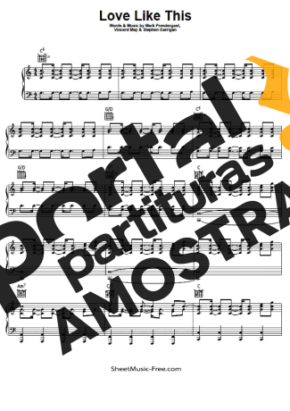 Kodaline Love Like This partitura para Piano