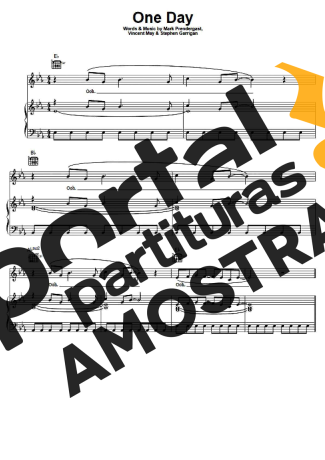 Kodaline One Day partitura para Piano