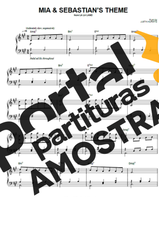 La La Land Mia &  Sebastians Theme partitura para Piano