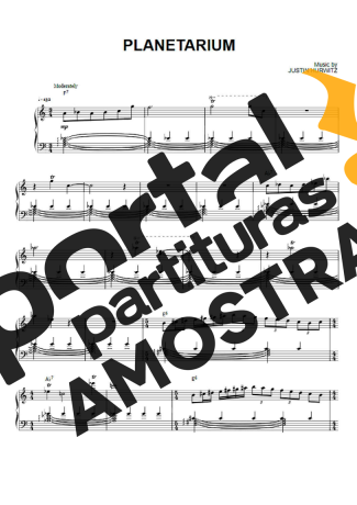 La La Land Planetarium partitura para Piano