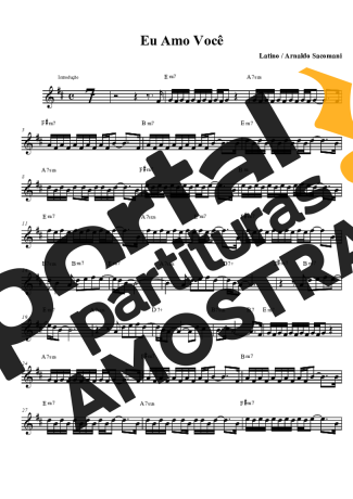 Latino Eu Amo Você partitura para Clarinete (Bb)
