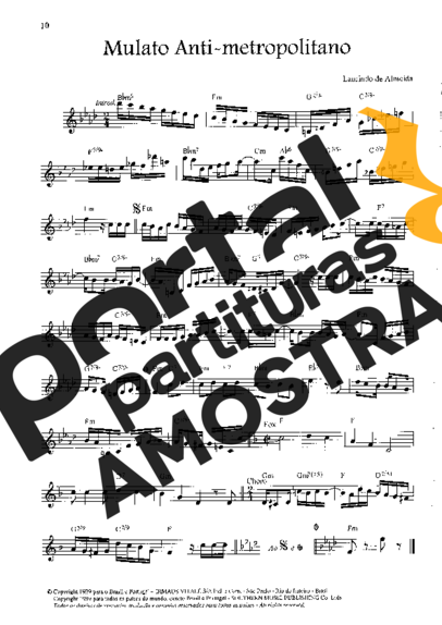 Laurindo de Almeida  partitura para Violino