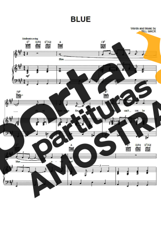 LeAnn Rimes Blue partitura para Piano