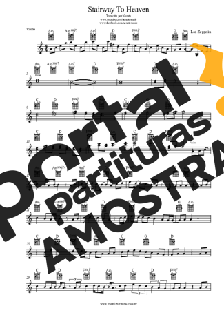 Led Zeppelin  partitura para Violão