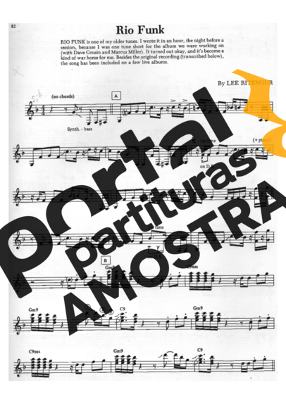 Lee Ritenour  partitura para Guitarra