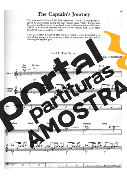 Lee Ritenour The Captains Journey partitura para Guitarra