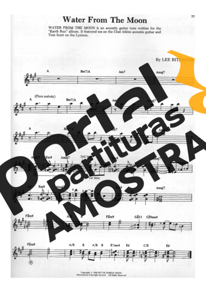 Lee Ritenour  partitura para Guitarra