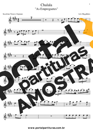 Léo Magalhães Chalala As Empreguetes (Novela Cheias de Charme) partitura para Saxofone Tenor Soprano (Bb)