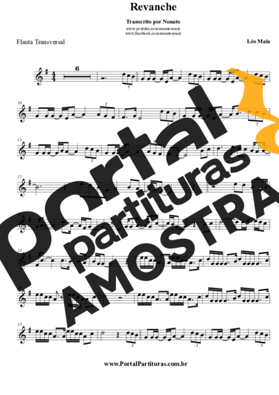 Léo Maia Revanche partitura para Flauta Transversal