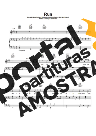 Leona Lewis Run partitura para Piano