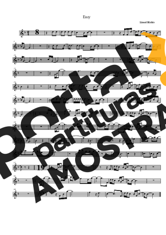 Lionel Richie Easy partitura para Clarinete (Bb)