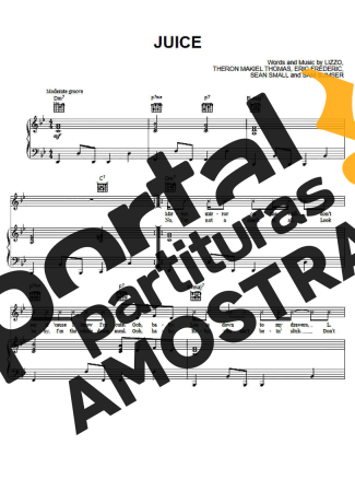 Lizzo Juice partitura para Piano