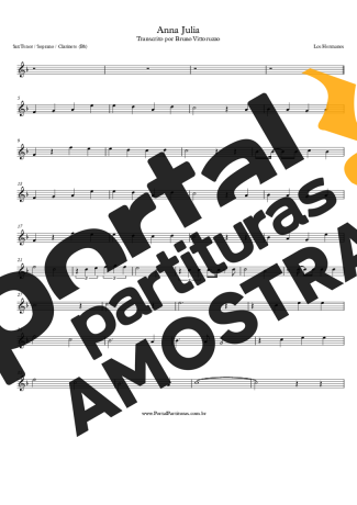 Los Hermanos  partitura para Clarinete (Bb)