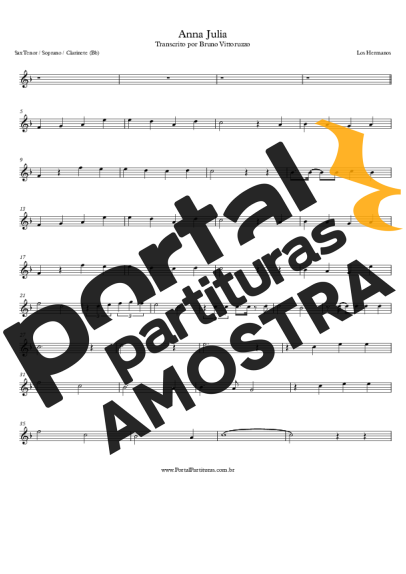 Los Hermanos  partitura para Saxofone Tenor Soprano (Bb)