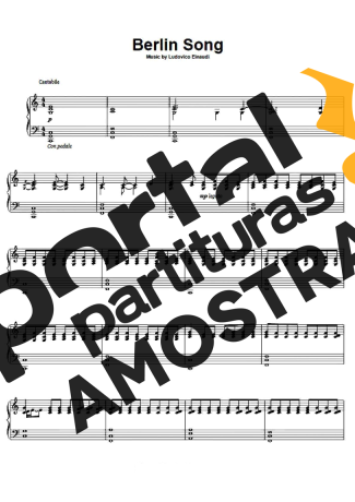 Ludovico Einaudi Berlin Song partitura para Piano