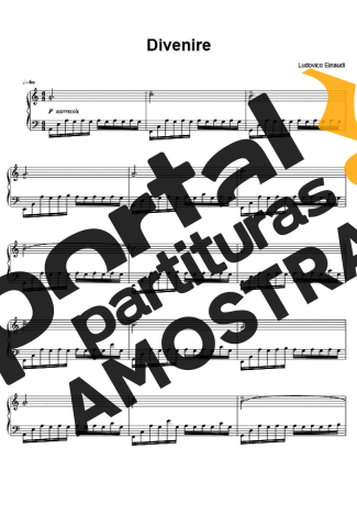 Ludovico Einaudi Divenire partitura para Piano