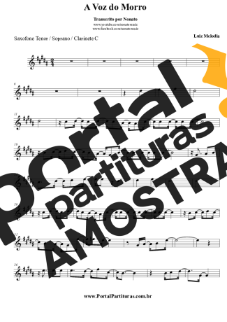 Luiz Melodia  partitura para Clarinete (Bb)