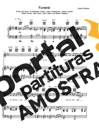 Lukas Graham  partitura para Piano