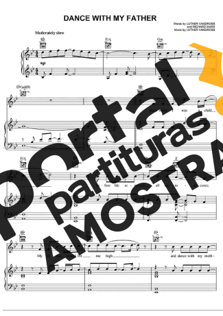 Luther Vandross Dance With My Father partitura para Piano