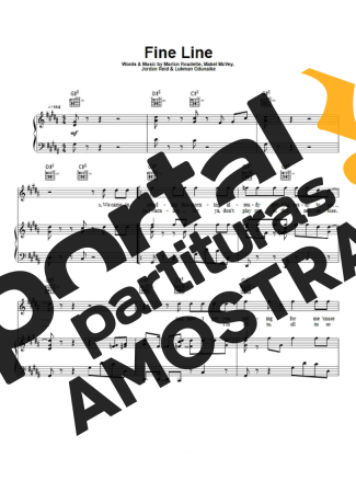 Mabel Fine Line partitura para Piano
