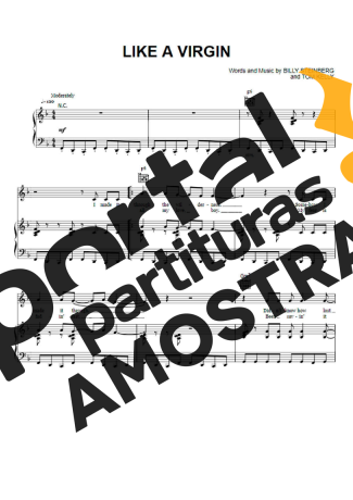 Madonna  partitura para Piano