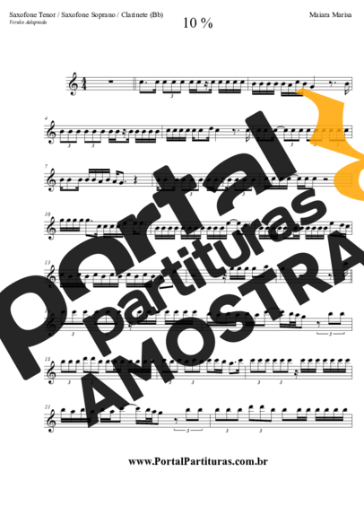 Maiara & Maraisa  partitura para Saxofone Tenor Soprano (Bb)