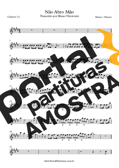 Maiara & Maraisa  partitura para Clarinete (C)