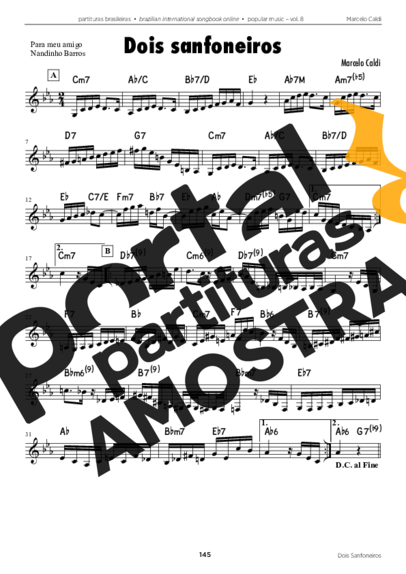 Marcelo Caldi  partitura para Acordeon