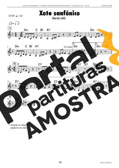 Marcelo Caldi Xote Sanfônico partitura para Acordeon