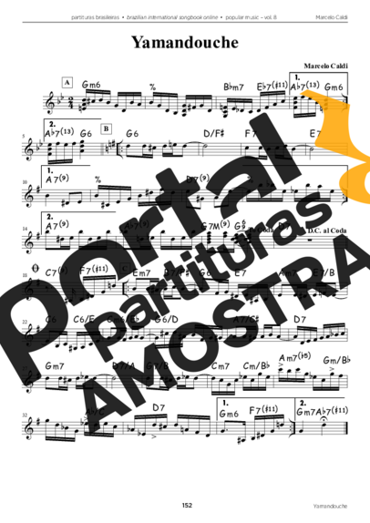 Marcelo Caldi Yamandouche partitura para Acordeon